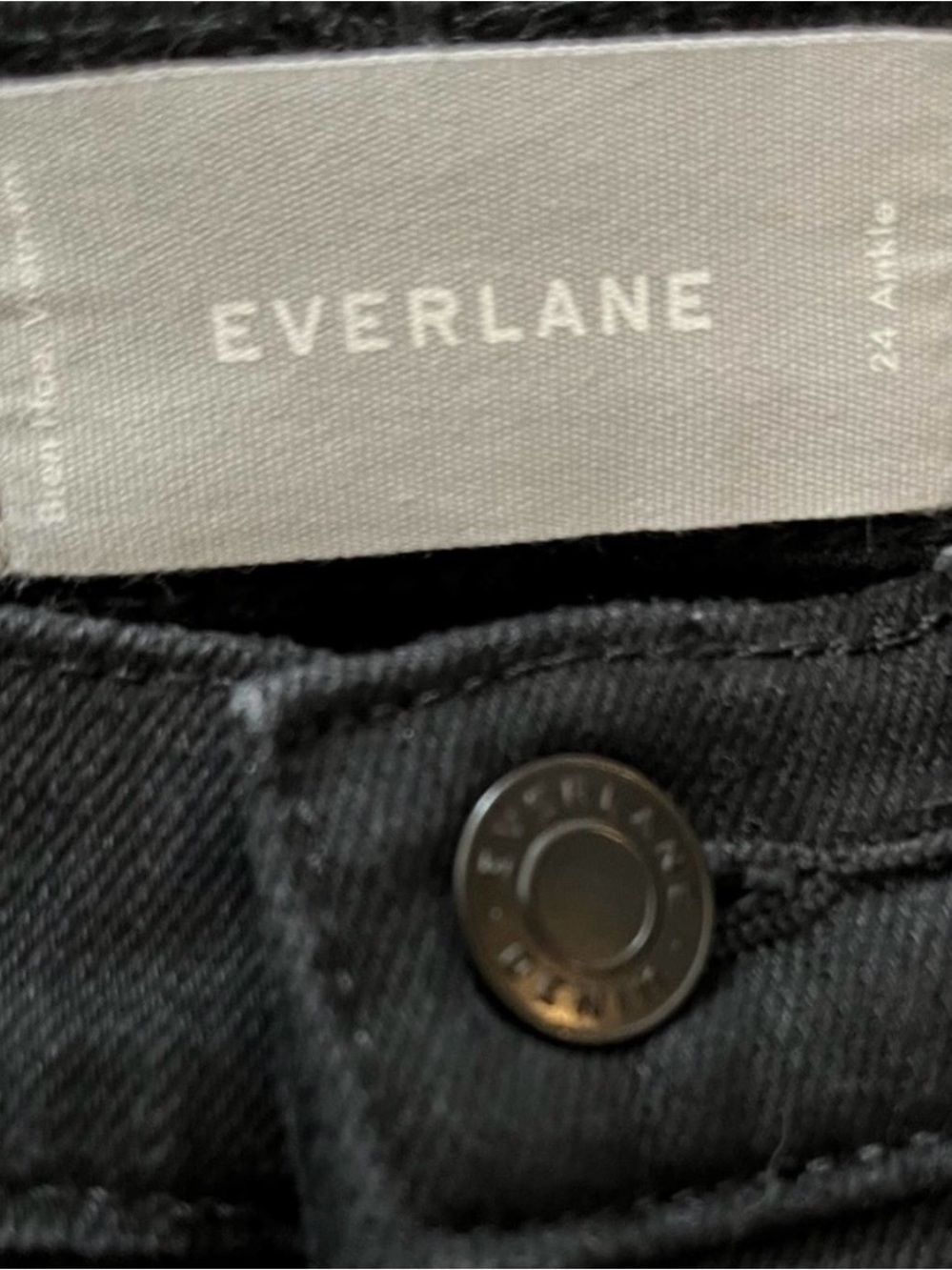 Everlane Black Ankle Skinny Jeans Size 24 – High Rise Stretch Denim NWOT - Picture 4 of 5